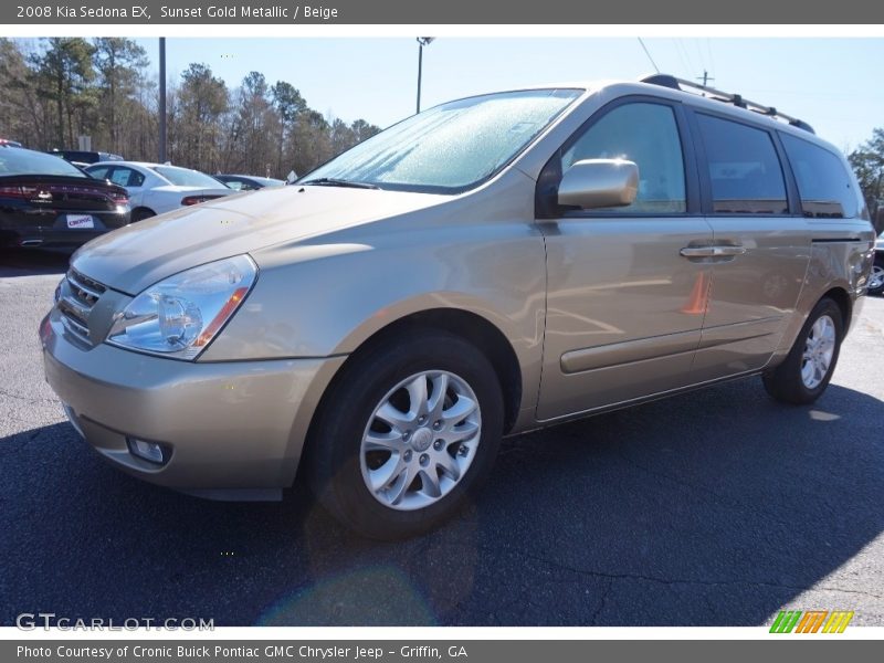 Sunset Gold Metallic / Beige 2008 Kia Sedona EX