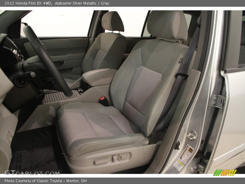 Alabaster Silver Metallic / Gray 2012 Honda Pilot EX 4WD