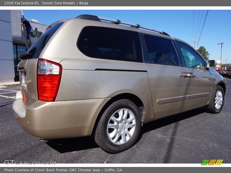 Sunset Gold Metallic / Beige 2008 Kia Sedona EX