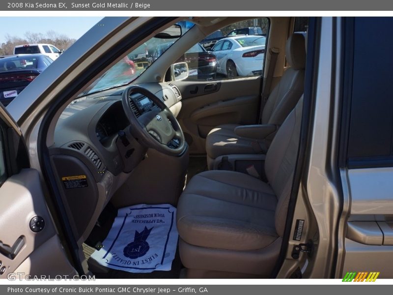 Sunset Gold Metallic / Beige 2008 Kia Sedona EX