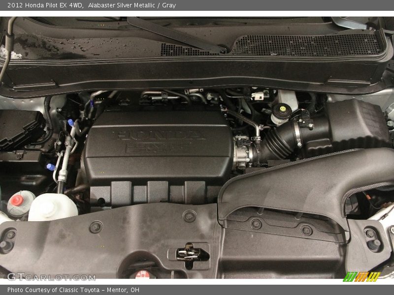 Alabaster Silver Metallic / Gray 2012 Honda Pilot EX 4WD