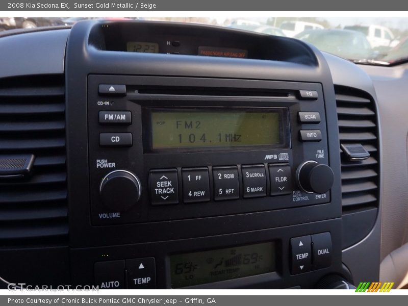 Sunset Gold Metallic / Beige 2008 Kia Sedona EX