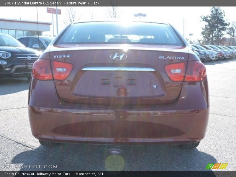 Redfire Pearl / Black 2007 Hyundai Elantra GLS Sedan