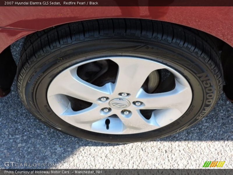 Redfire Pearl / Black 2007 Hyundai Elantra GLS Sedan