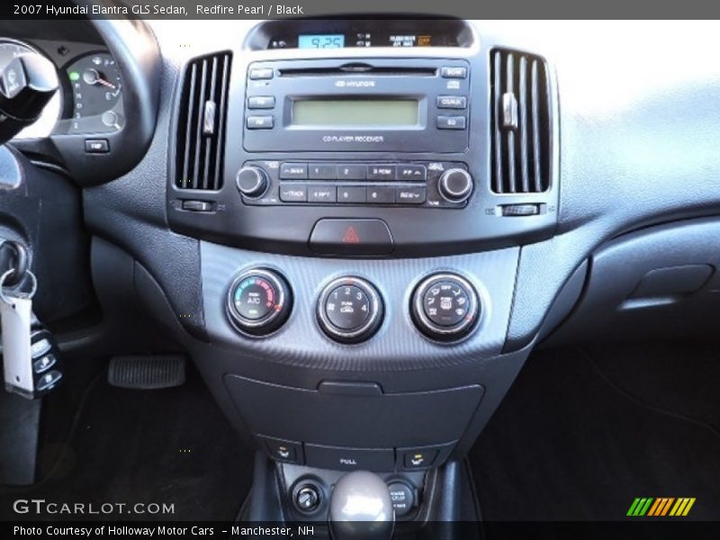 Redfire Pearl / Black 2007 Hyundai Elantra GLS Sedan