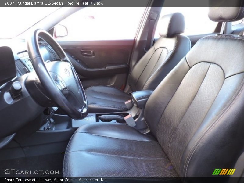 Redfire Pearl / Black 2007 Hyundai Elantra GLS Sedan
