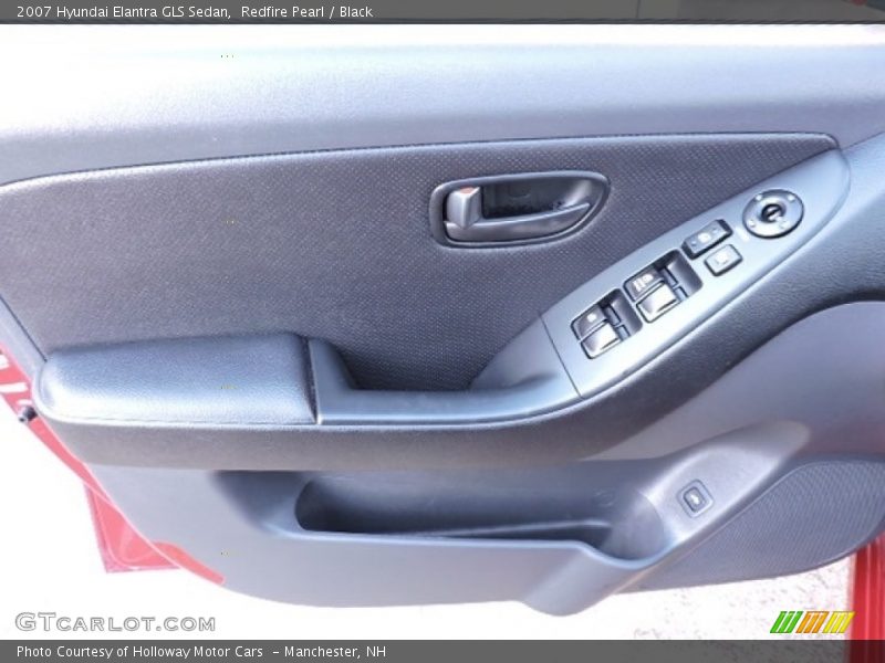 Redfire Pearl / Black 2007 Hyundai Elantra GLS Sedan
