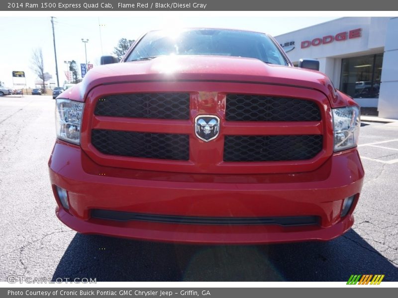 Flame Red / Black/Diesel Gray 2014 Ram 1500 Express Quad Cab