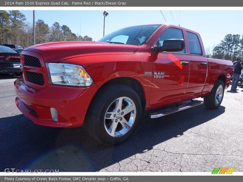 Flame Red / Black/Diesel Gray 2014 Ram 1500 Express Quad Cab