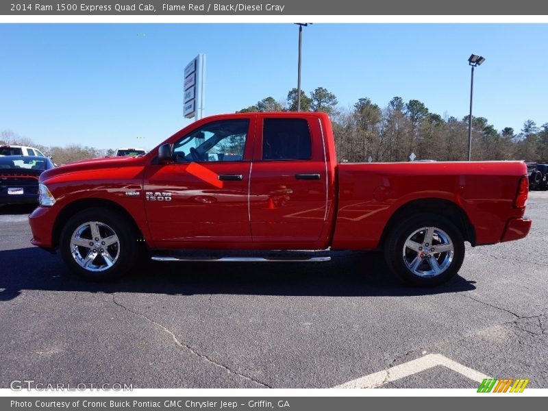 Flame Red / Black/Diesel Gray 2014 Ram 1500 Express Quad Cab