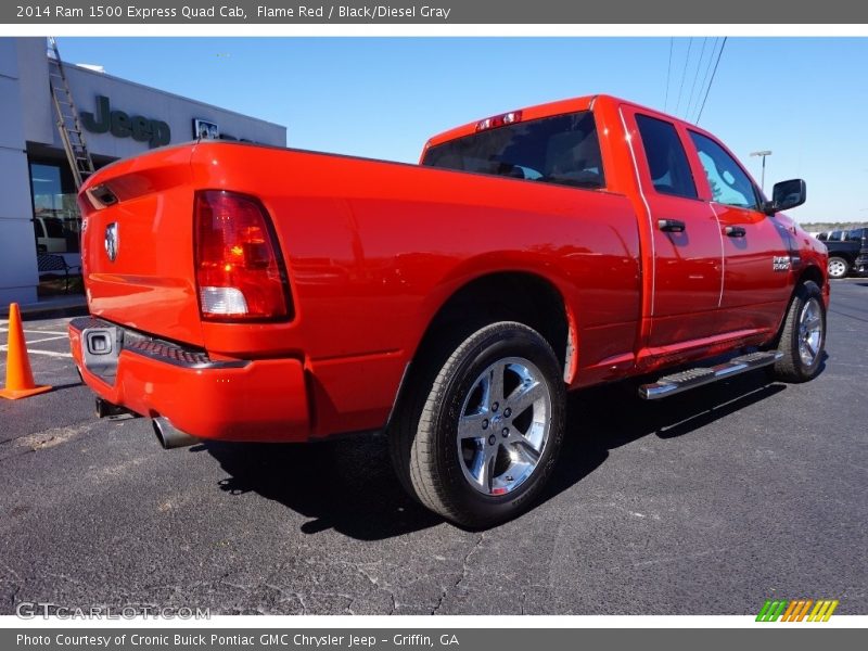 Flame Red / Black/Diesel Gray 2014 Ram 1500 Express Quad Cab