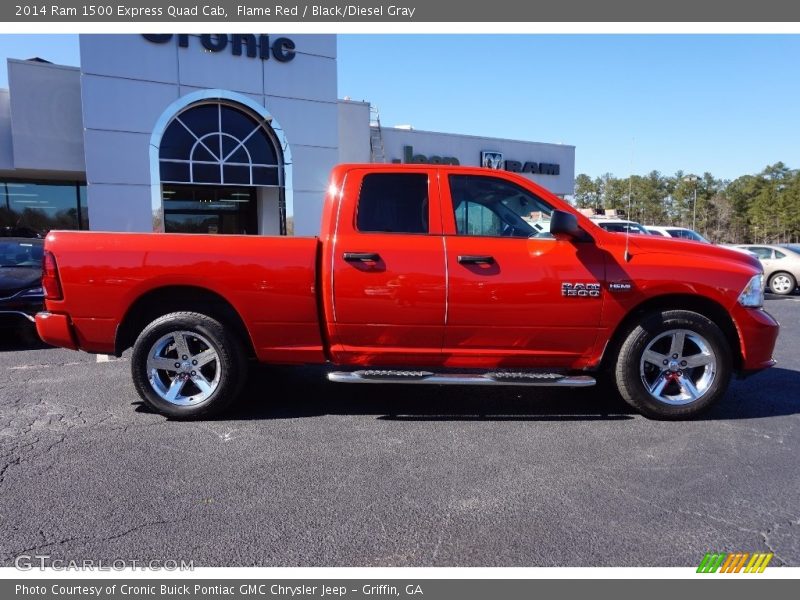 Flame Red / Black/Diesel Gray 2014 Ram 1500 Express Quad Cab