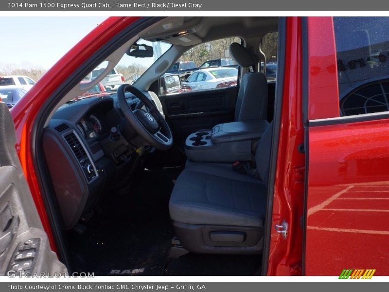 Flame Red / Black/Diesel Gray 2014 Ram 1500 Express Quad Cab