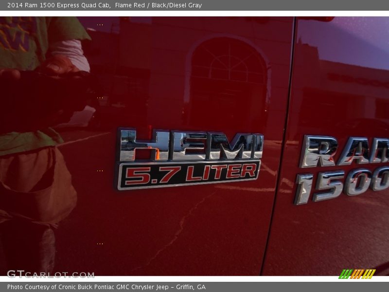 Flame Red / Black/Diesel Gray 2014 Ram 1500 Express Quad Cab