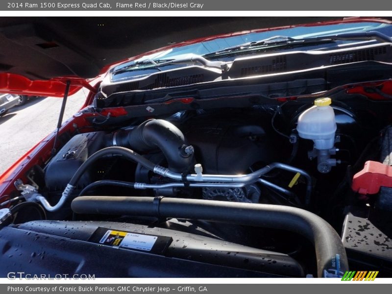 Flame Red / Black/Diesel Gray 2014 Ram 1500 Express Quad Cab
