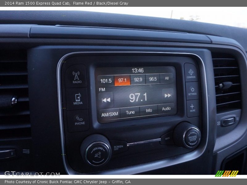 Flame Red / Black/Diesel Gray 2014 Ram 1500 Express Quad Cab