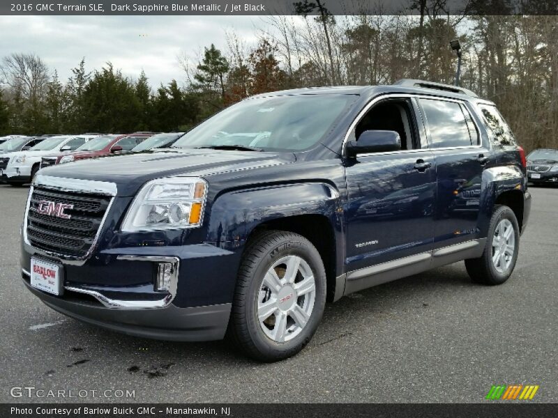 Dark Sapphire Blue Metallic / Jet Black 2016 GMC Terrain SLE