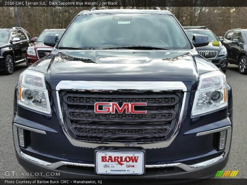 Dark Sapphire Blue Metallic / Jet Black 2016 GMC Terrain SLE