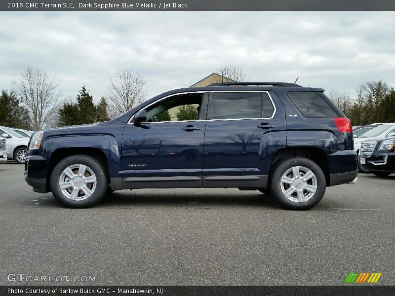 Dark Sapphire Blue Metallic / Jet Black 2016 GMC Terrain SLE