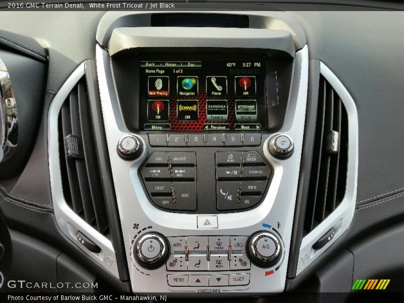 Controls of 2016 Terrain Denali