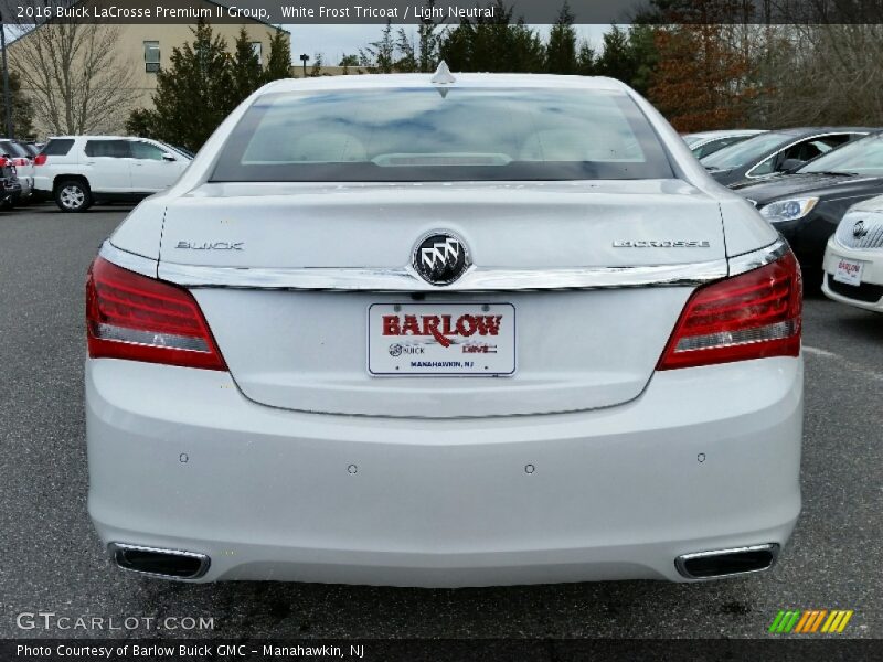 White Frost Tricoat / Light Neutral 2016 Buick LaCrosse Premium II Group
