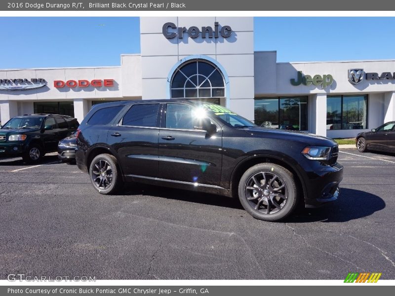 Brilliant Black Crystal Pearl / Black 2016 Dodge Durango R/T