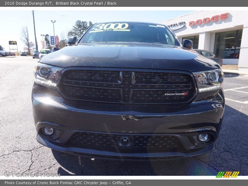 Brilliant Black Crystal Pearl / Black 2016 Dodge Durango R/T