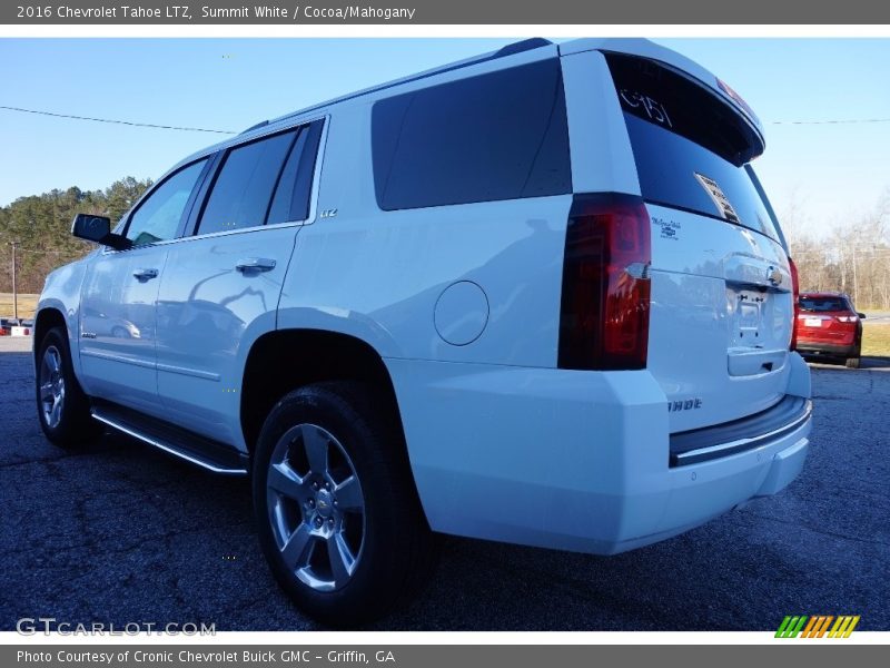 Summit White / Cocoa/Mahogany 2016 Chevrolet Tahoe LTZ