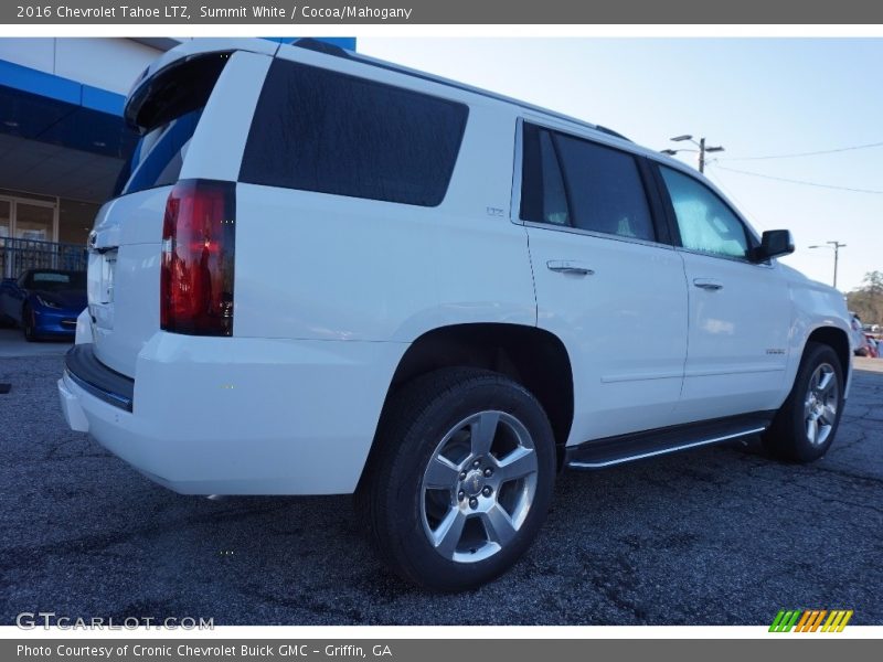Summit White / Cocoa/Mahogany 2016 Chevrolet Tahoe LTZ