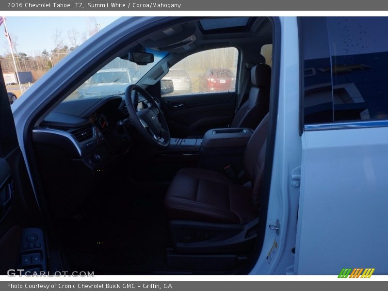 Summit White / Cocoa/Mahogany 2016 Chevrolet Tahoe LTZ