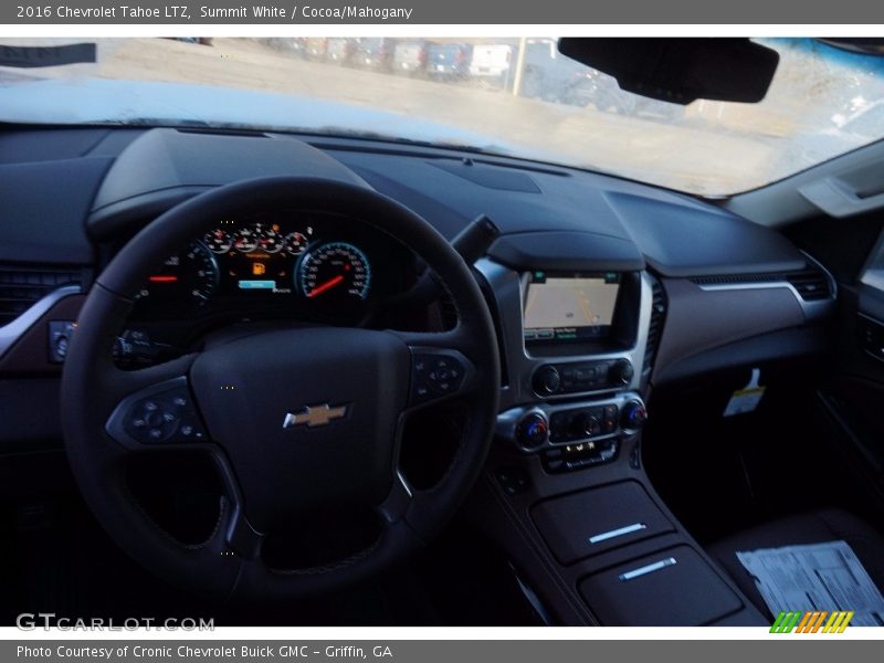Summit White / Cocoa/Mahogany 2016 Chevrolet Tahoe LTZ