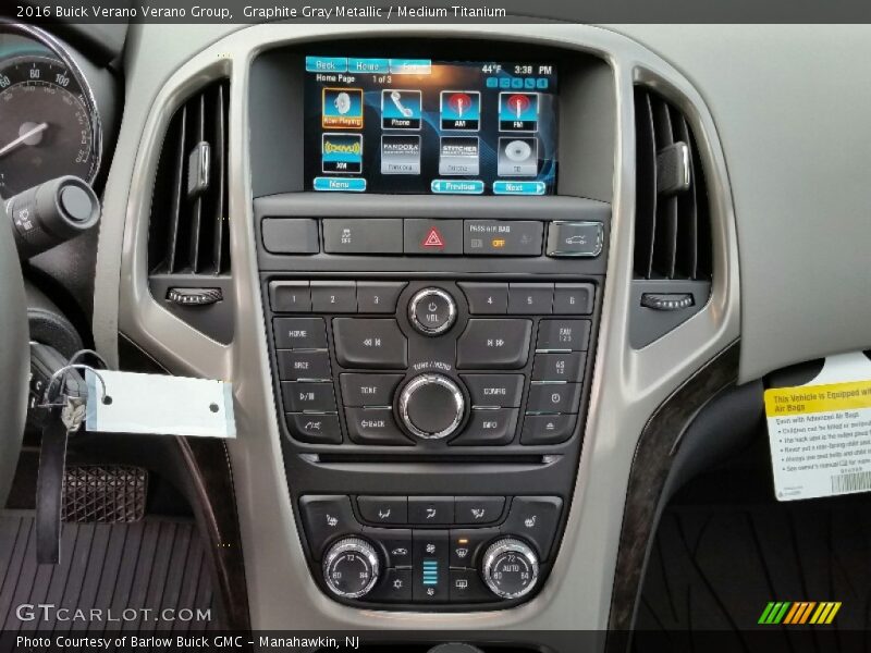 Graphite Gray Metallic / Medium Titanium 2016 Buick Verano Verano Group
