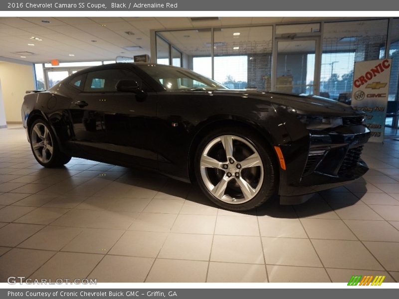 Black / Adrenaline Red 2016 Chevrolet Camaro SS Coupe