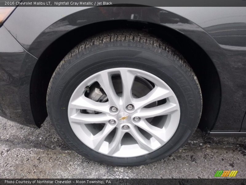 Nightfall Gray Metallic / Jet Black 2016 Chevrolet Malibu LT