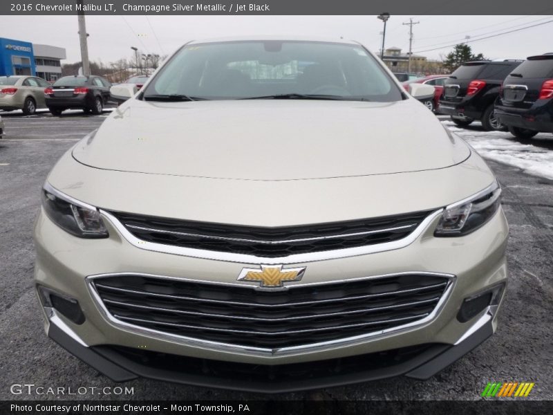 Champagne Silver Metallic / Jet Black 2016 Chevrolet Malibu LT
