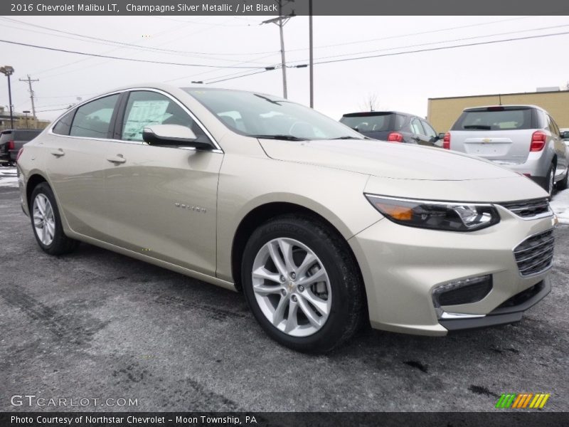 Champagne Silver Metallic / Jet Black 2016 Chevrolet Malibu LT