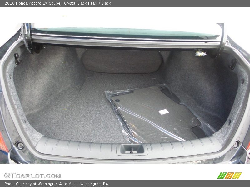 Crystal Black Pearl / Black 2016 Honda Accord EX Coupe