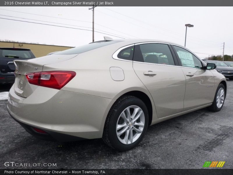 Champagne Silver Metallic / Jet Black 2016 Chevrolet Malibu LT