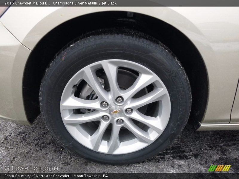 Champagne Silver Metallic / Jet Black 2016 Chevrolet Malibu LT