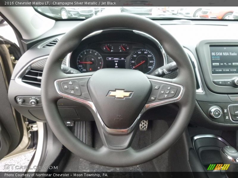 Champagne Silver Metallic / Jet Black 2016 Chevrolet Malibu LT