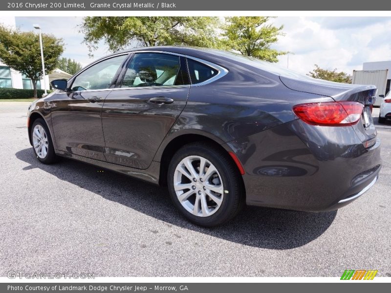 Granite Crystal Metallic / Black 2016 Chrysler 200 Limited