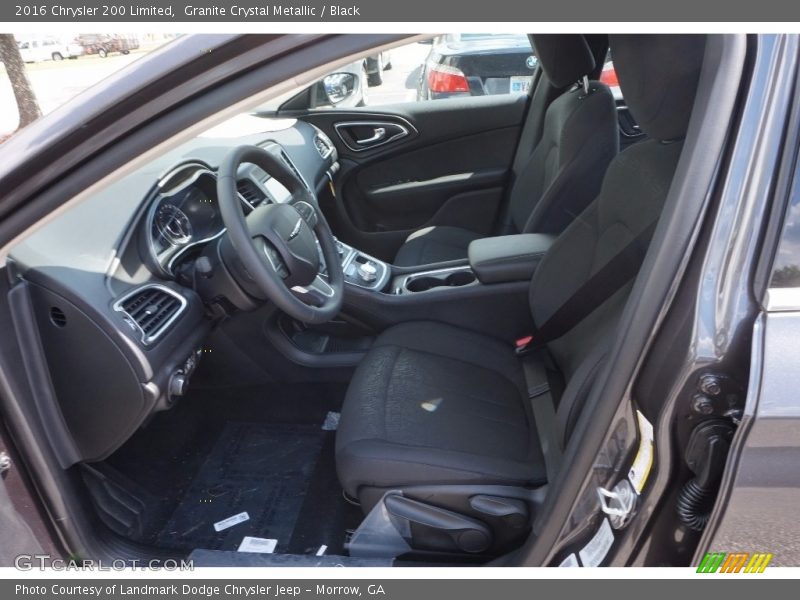Granite Crystal Metallic / Black 2016 Chrysler 200 Limited