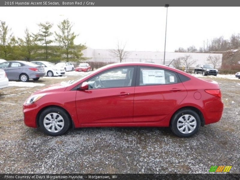 Boston Red / Gray 2016 Hyundai Accent SE Sedan