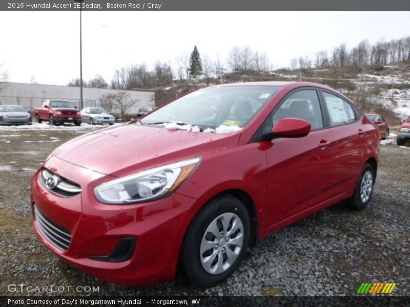 Boston Red / Gray 2016 Hyundai Accent SE Sedan
