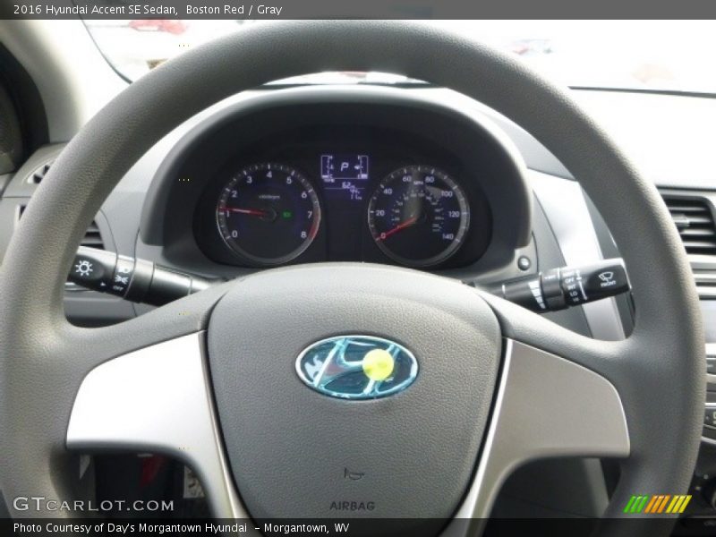 Boston Red / Gray 2016 Hyundai Accent SE Sedan