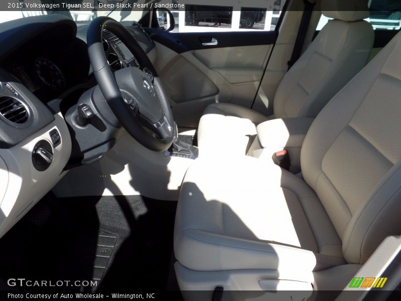 Deep Black Pearl / Sandstone 2015 Volkswagen Tiguan SEL