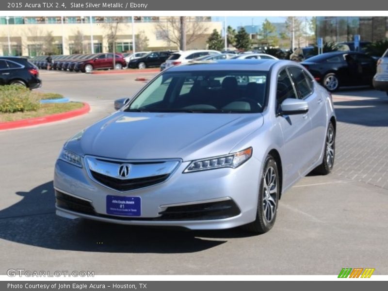 Slate Silver Metallic / Ebony 2015 Acura TLX 2.4