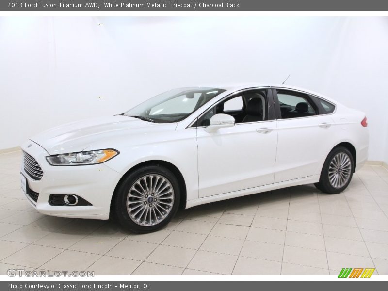 Front 3/4 View of 2013 Fusion Titanium AWD
