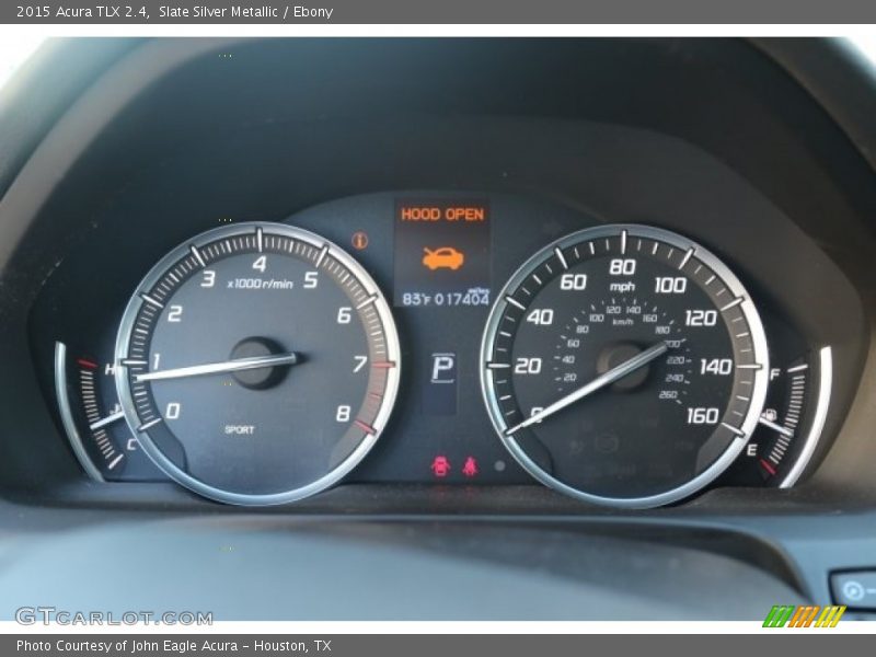 Slate Silver Metallic / Ebony 2015 Acura TLX 2.4