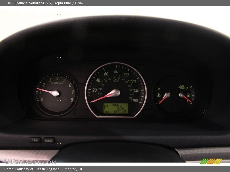 Aqua Blue / Gray 2007 Hyundai Sonata SE V6